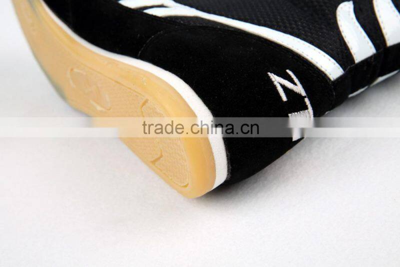 custom made fashion leather high-top kick boxing shoes Boots rubber outsole for boxing specific cushioning