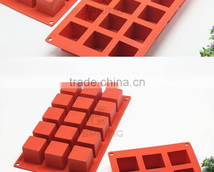 15 Cavity Silicone Brownie Mold Bread Mold Square Soap Mold