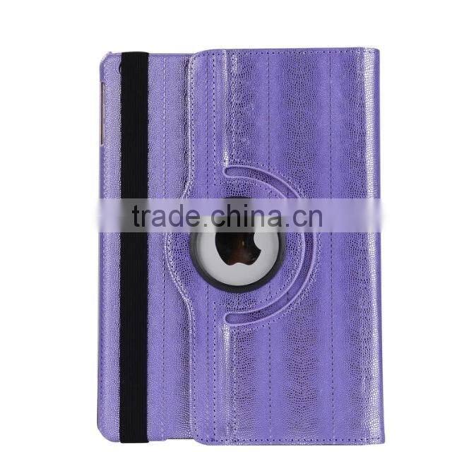 Hot selling factory price for ipad case flip leather stand case 360 degree rotating cover case