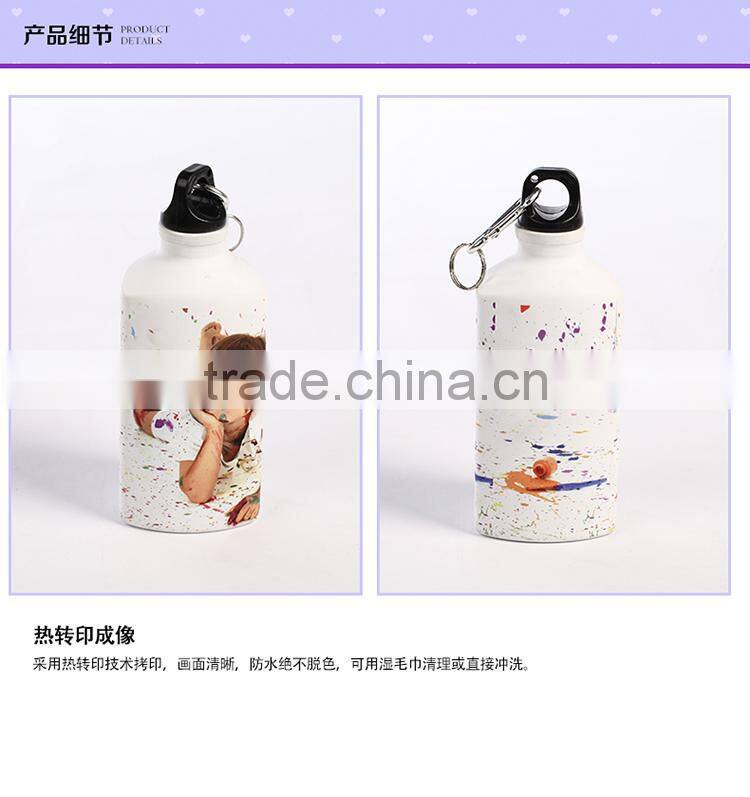 Sunmeta factory supply blank 500ml triangle shape sublimation aluminum sports bottle(LH-05)