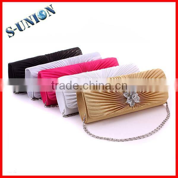 Luxury satin crystal stone evening bags,lady evening bag,bags