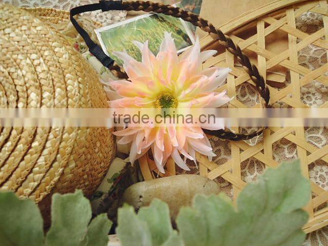 Artificial Gerbera Daisy Flower Headband Garland Hair Wreath