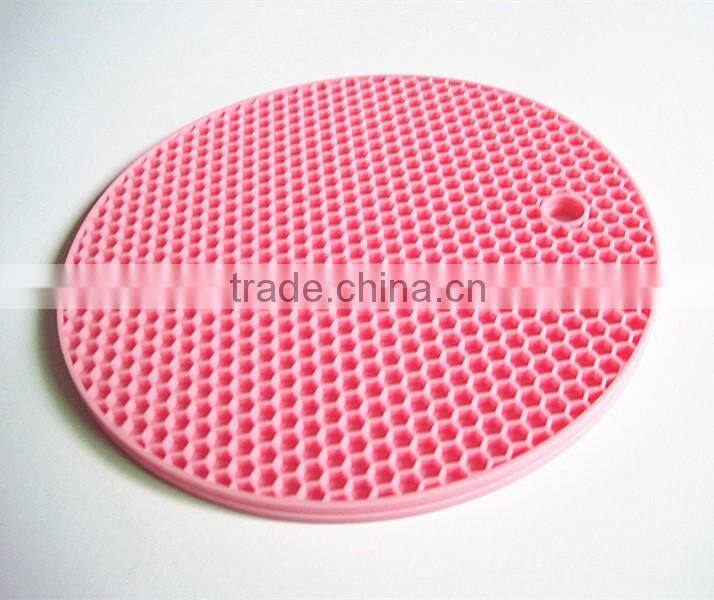 Wholesale FDA food grad round 18cm heat resistant silicone mat