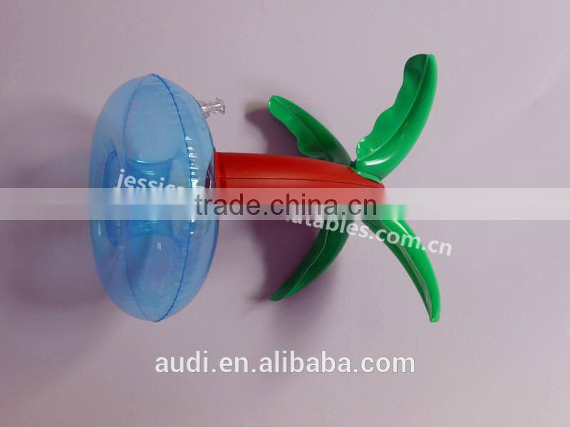 Plastic Inflatable palm tree cup holders