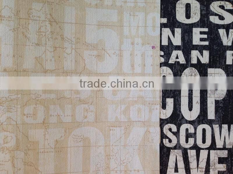 Letters modern decorative wallpaper