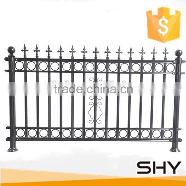 Wrought iron fence panels