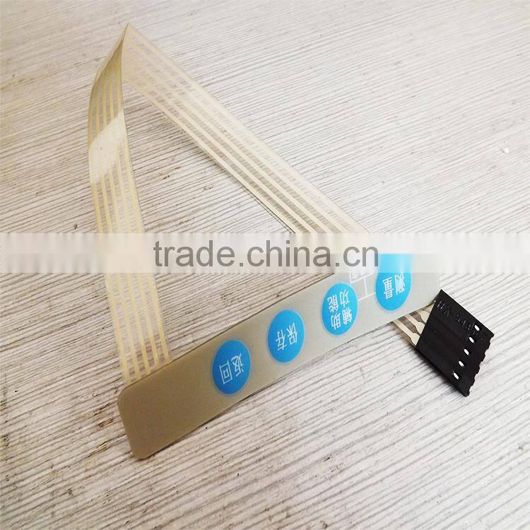 Printed Tactile Membrane Switch Keypad With Flexible Circuit