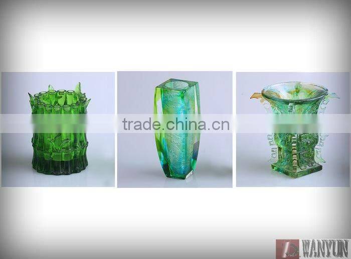 Antique glass decoration vase