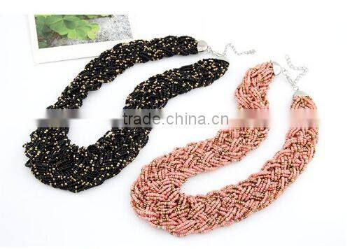 Hot Selling Beads Choker Vintage Chunky Pendant Statement Necklace Women Necklaces & Pendants Fashion Necklaces for Women 2014