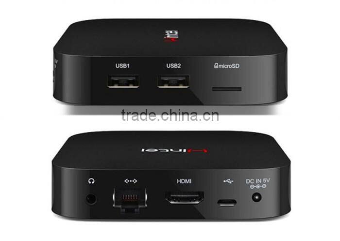 Wintel W8 Mini PC Windows8.1 Android4.4 Dual OS TV Box with 2GB+16GB 1.83GHZ Intel Atom Z3735F Portable For TV Phone Tablet