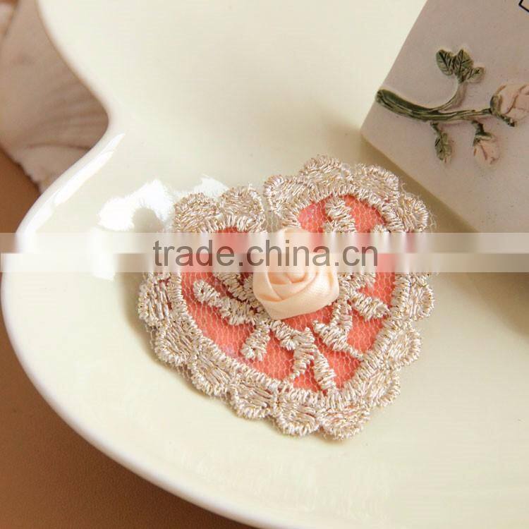 MYLOVE original heart hat women lace hairpins with rose hair jewelry