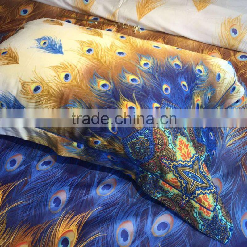 Sublimation print Bed Sheet Set, Custom made Digital Print Bed Sheet