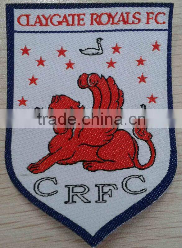 iron-on military woven embroidery patch