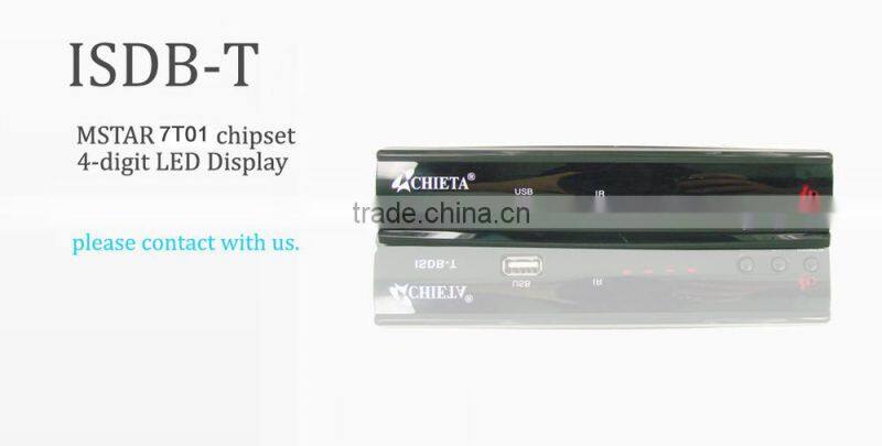 MSD7T01 Chipset HD 1080P ISDB-T Digital Terrestrial TV Receiver with MPEG-2/MPEG-4 Decoding