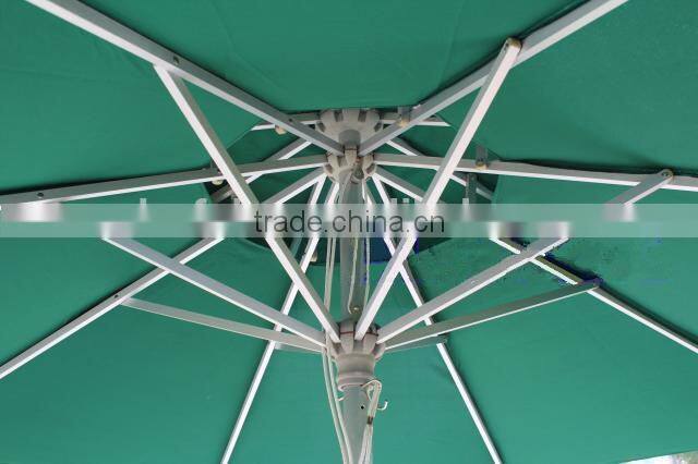 Double tip aluminum pole solar beach umbrella DH-3005
