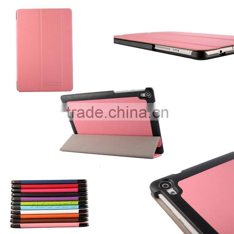 Shockproof rugged leather cover slim tablet case for Google Nexus 9 portable folio case