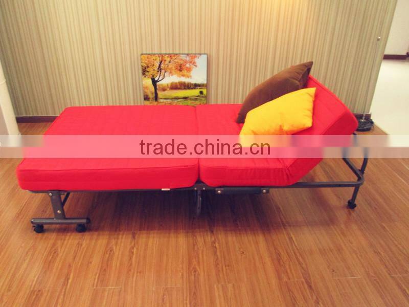 fashion red adjustable folding hotel bed