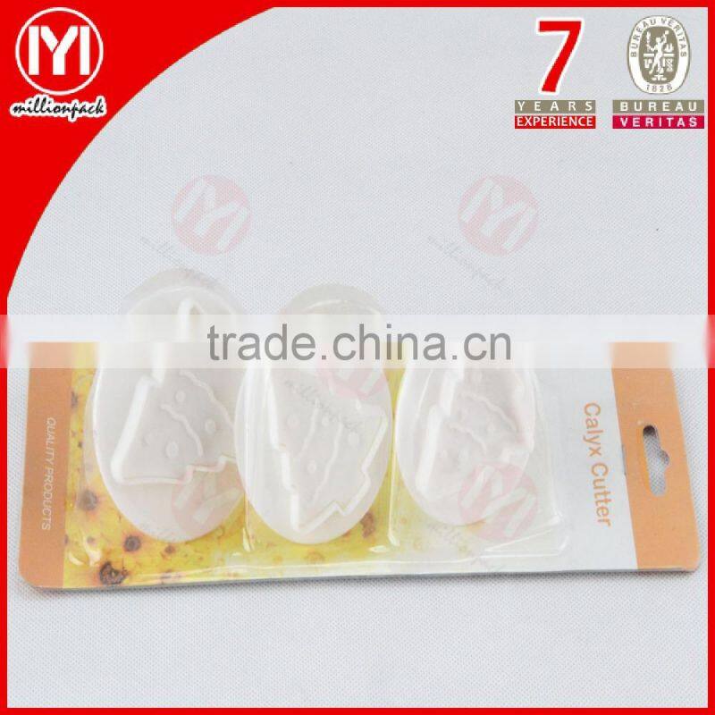 3pcs Christmas trees Shape Plastic Cookie Moulds/Cutter