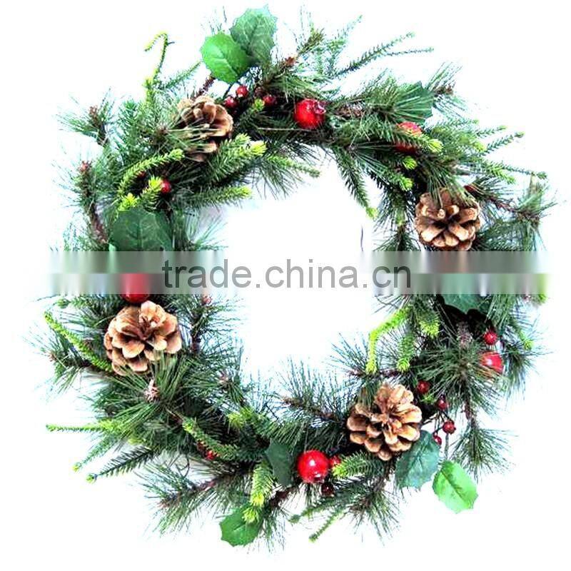 CHRISTMAS NATURAL WREATH with PINECONE FOR CHRISTMAS DECORATIONS