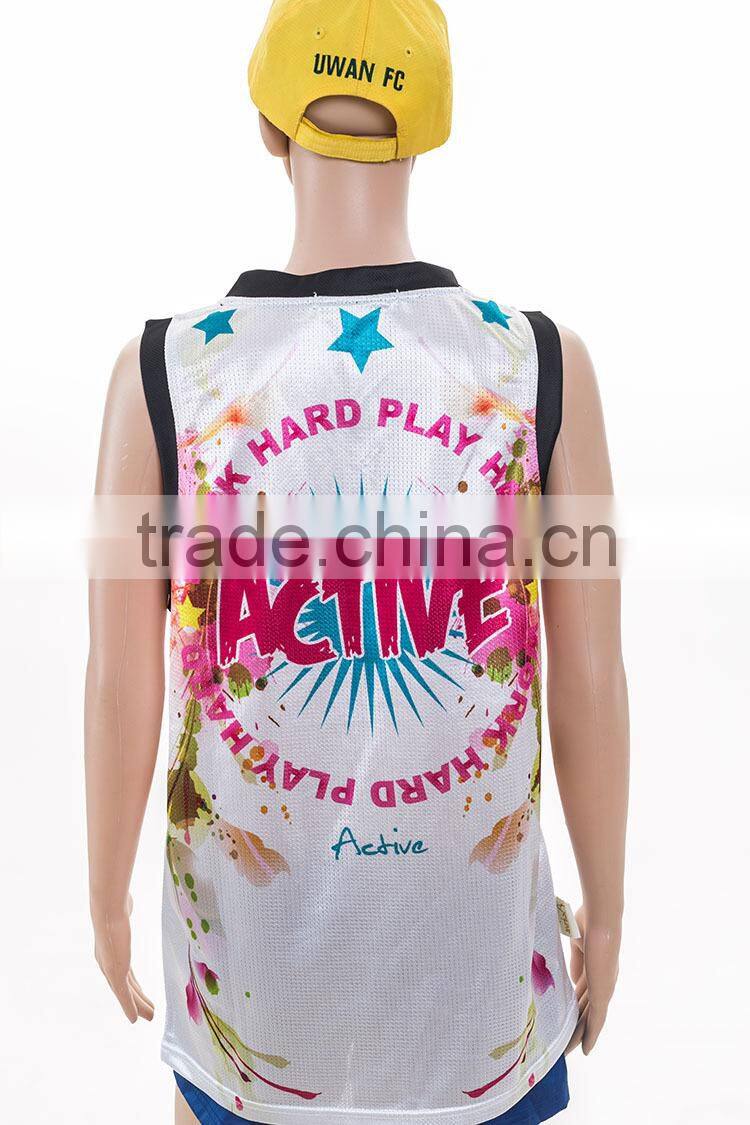 High Quality Orange Color Basketball Jersey for club