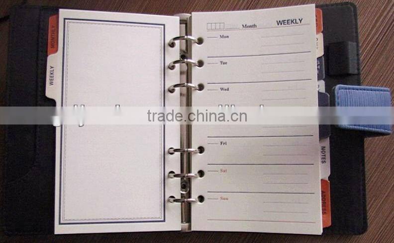 a5 leather organizer planner agenda notebook