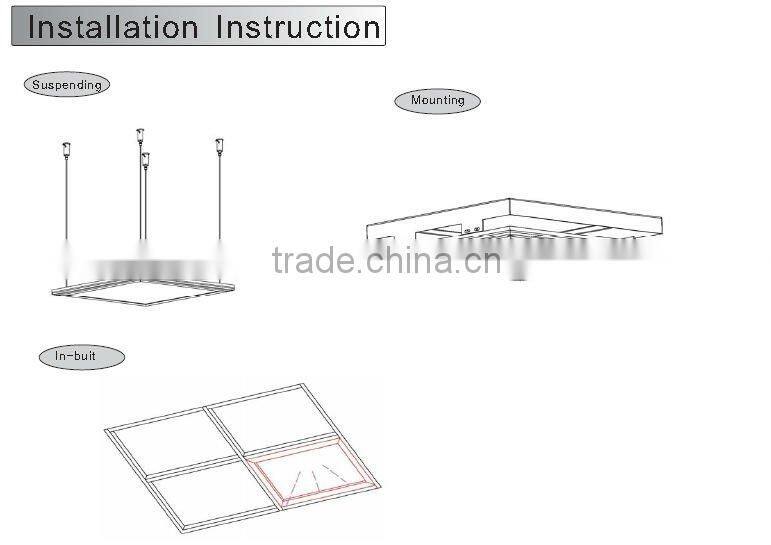 600mm*600mm 39W Customized Stain Super slim decorative light panels