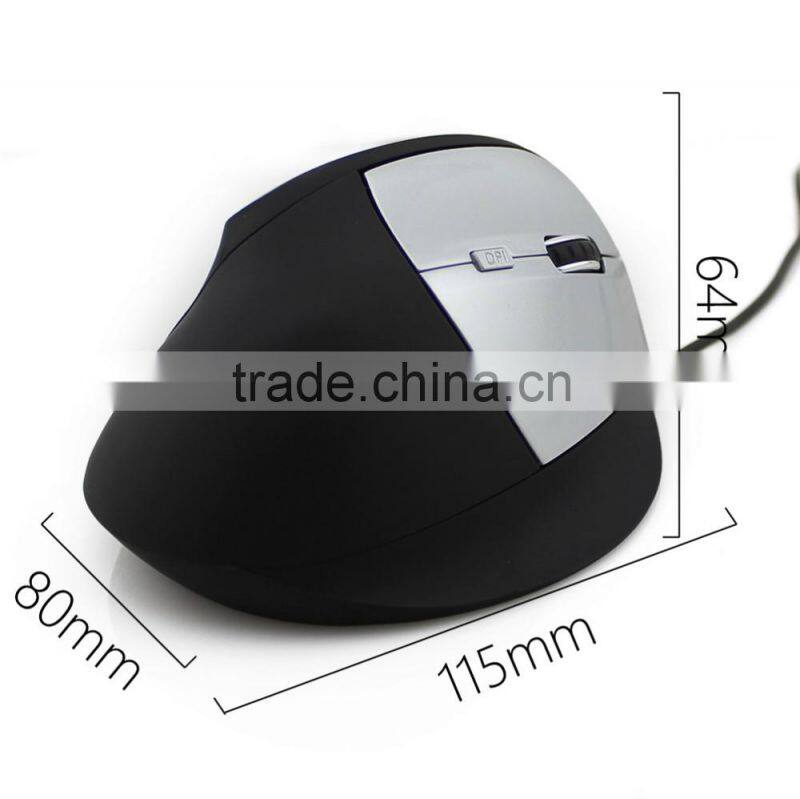 6 Buttons USB Wired Ergonomic Vertical Optical Mouse 800 1200 1600 2000 DPI
