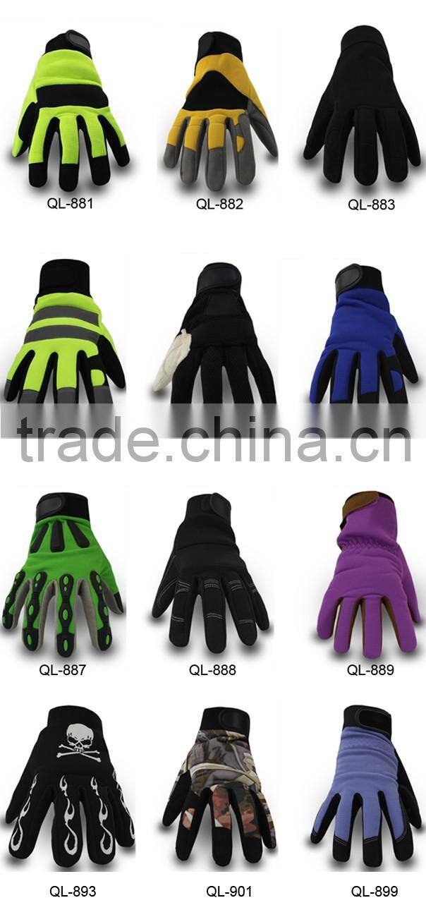 QL nitrile dipping cut resistant hppe anti cut gloves