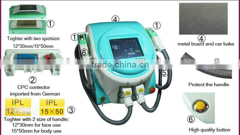 Biggest discount ! 2014 New Portable ipl shr laser for fast hair removal (CE,ISO,TUV)