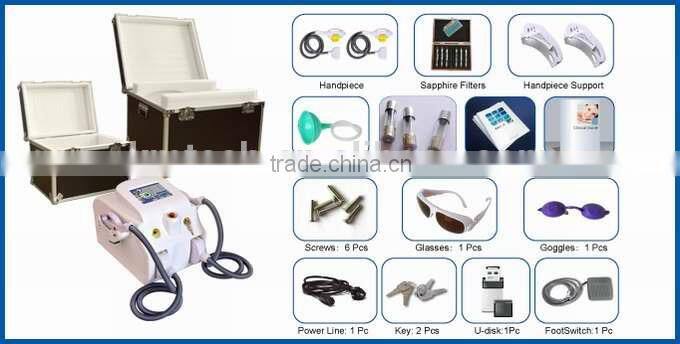 Germany tech ipl/rf hair removal machine with 1000000 shots hair removal