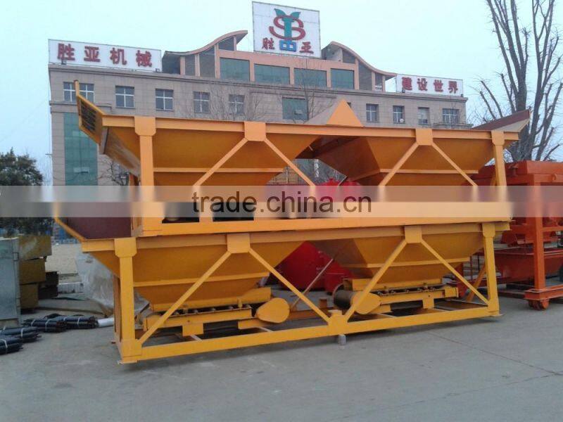 PLD800 concrete/cement two hoppers batching plant for block machine in africa