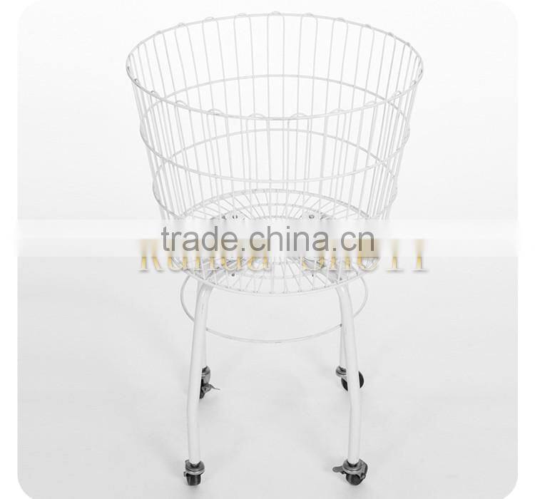 wire storage basket with wheels