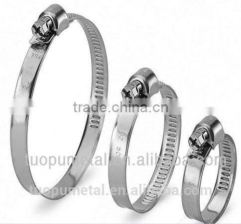 China metal universal quick release pipe clamps, small diameter galvanized swivel flange hose clamp