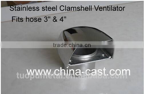 China waterproof air vents,Stainless Steel low profile boat cowl vent, adjustable marine air vent
