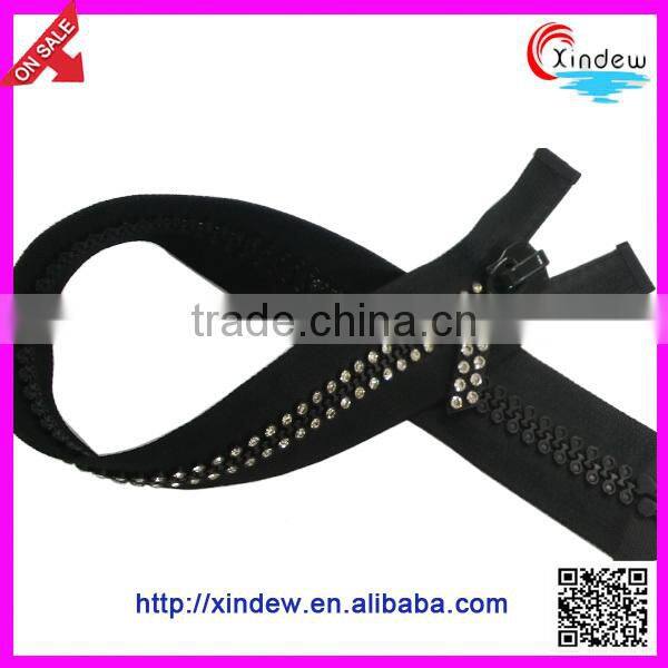 Fashion NO.10 diamond zipper