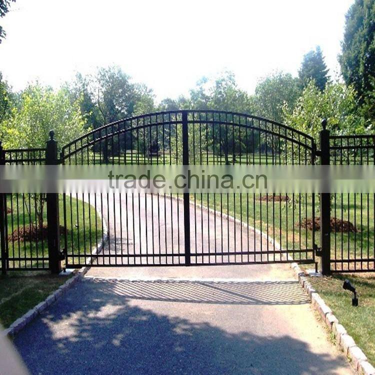 Custom height and colors iron pipe gate design Without welding