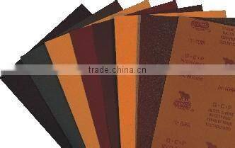 Emery coated sanding paper cloth