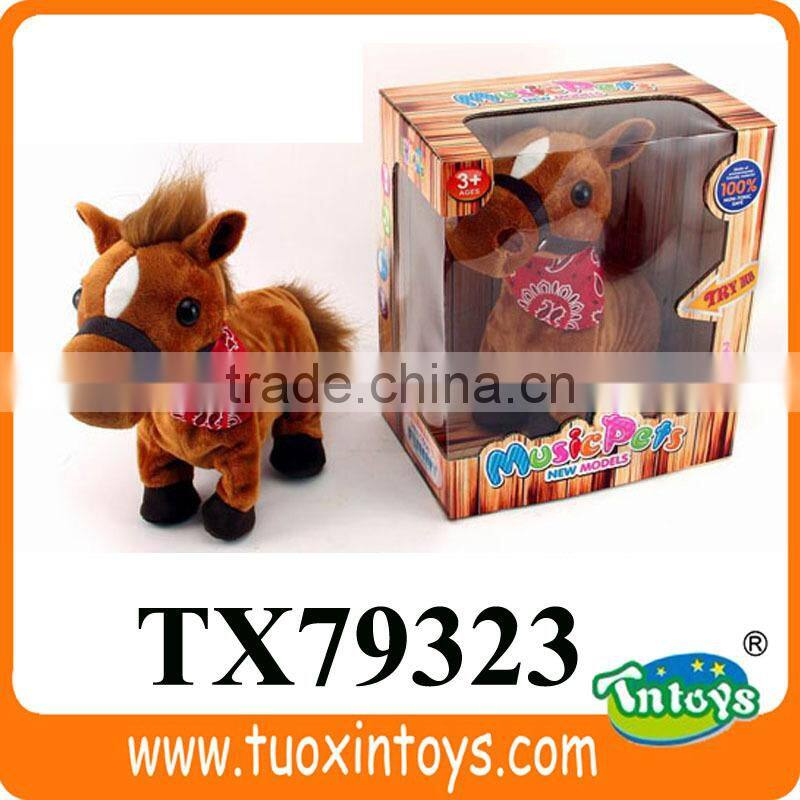 cheap plastic plush horse toys for girls