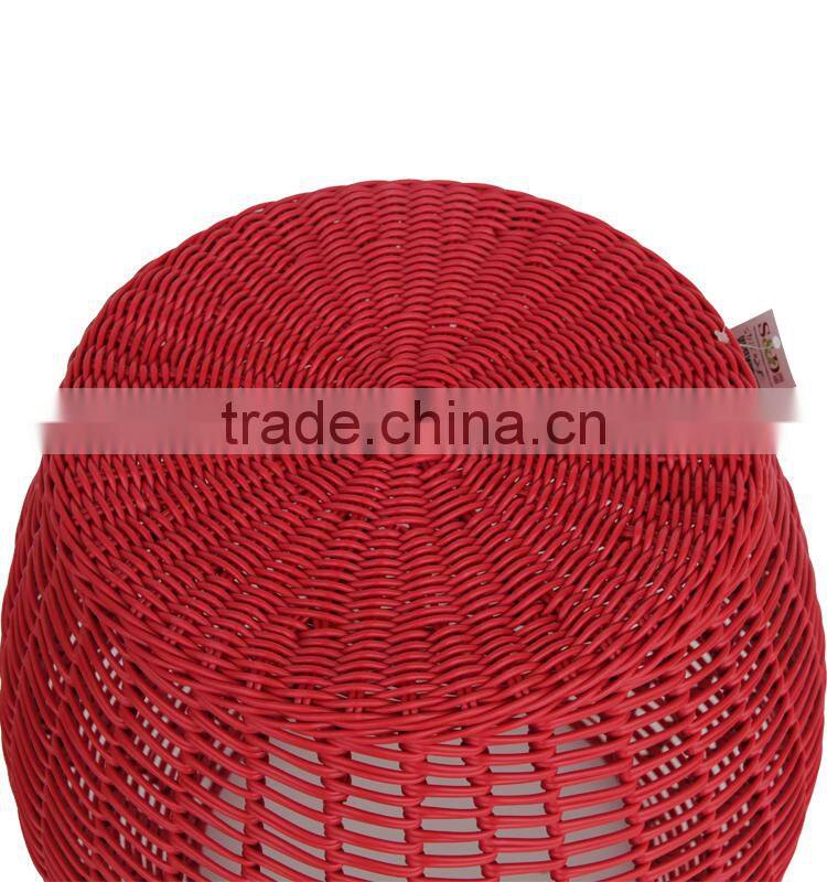 Variety Size Red Rattan Weaved Waterproof Shower Sex Stool