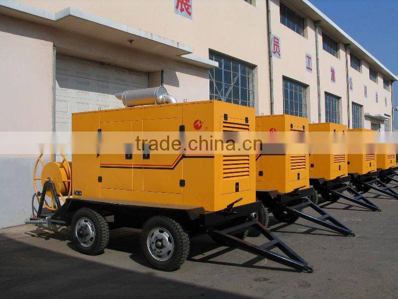 Water Cooled Trailer Portable Mobile Phone Station Generator