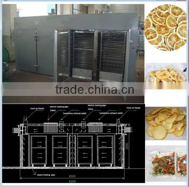 commercial tray type food dehydration dryer plant for vegetable/preserved fruit/herbs/tea leaf