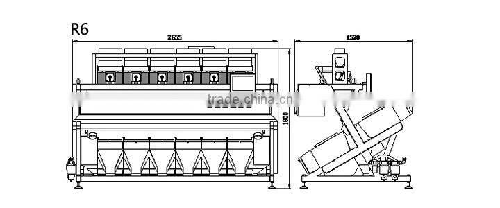 2014 new product Rice Milling Machine CCD 480 color sorter with LED light