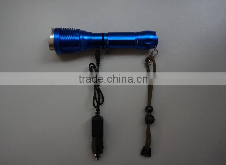 18650 battery LED flashlight rechargeable zoom flashlight led flashlight torch