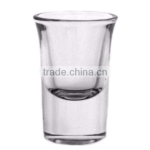 Horn shaped heavy bottom 1oz shot glass cup liqueur glass cup wine glass cup