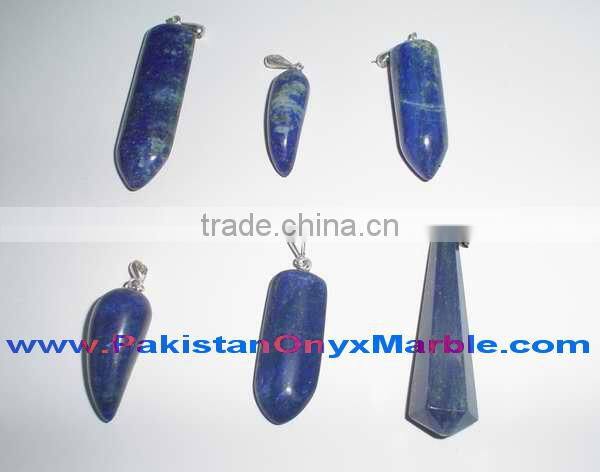 Natural Stone STERLING SILVER PENDANTS LAPIS LAZULI JEWELRY