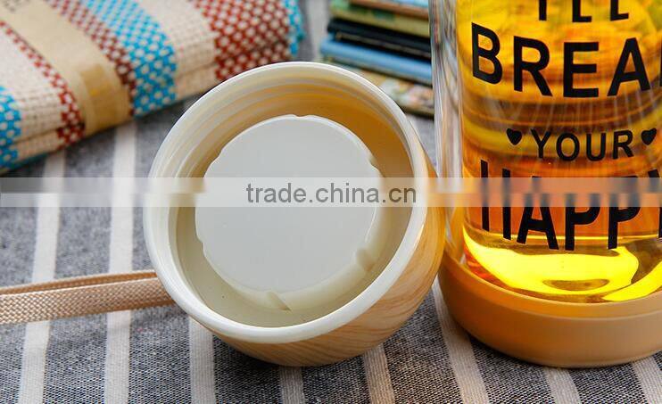 high quality double wall glass water bottle