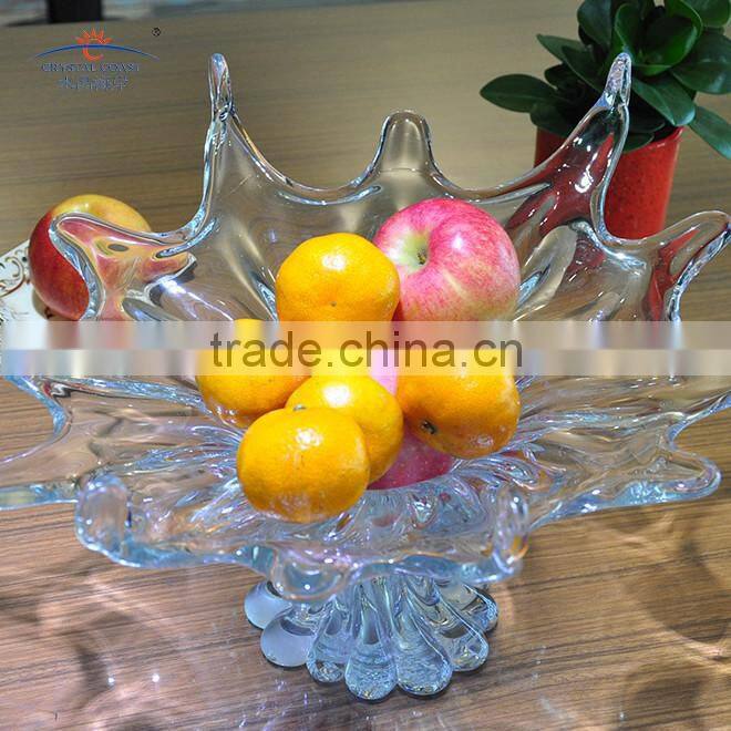 Hand Made Antique Glass Crystal Fruit Bowl
