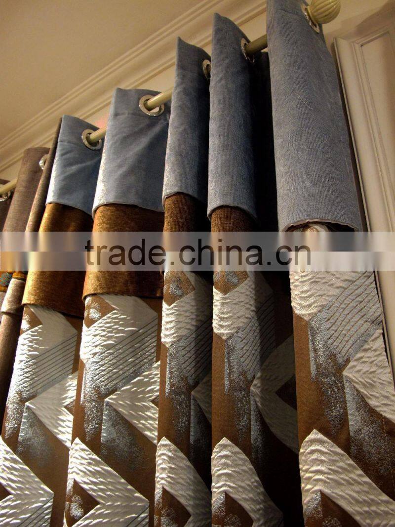 Luxurious designs Ready Made Curtain in Jacquard Printed for Window/European Style Living Room Blackout Curtain Hotel Curtain