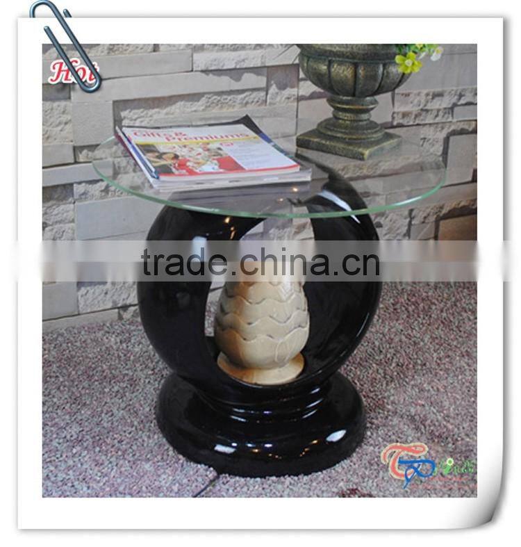 Hot Sale China Factory polyresin angel statue coffee table