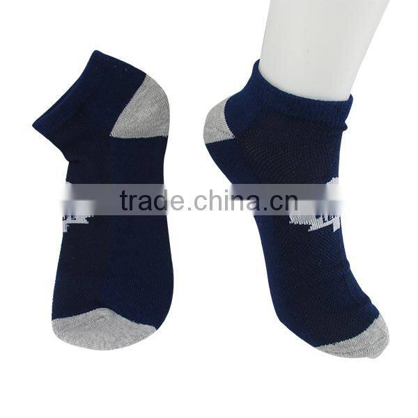High quality plain short sports cotton men socks